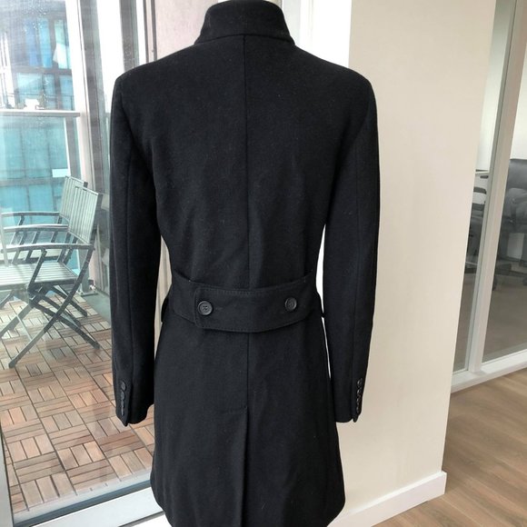 🦩 MAXMARA Collarless Tailored Wool Coat - Picture 3 of 5